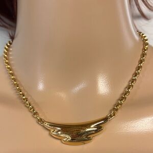 Vintage❤️Signed Monet Gold-Plated Free Bird Necklace